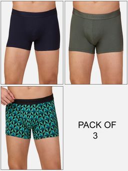 Being Human - Men Multi-Color Abstract Trunks (Pack of 3)