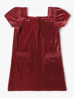 GAP - Girls Maroon Velvet Dress