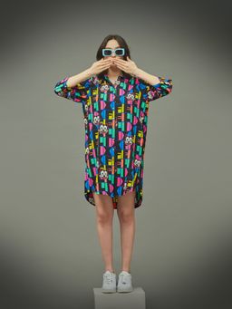 ONLY - Women Printed Black Dress