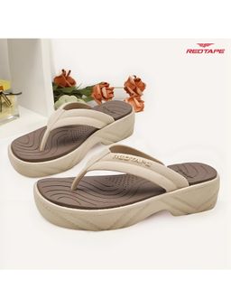 Red Tape - Womens Beige Eva Comfort Flipflops