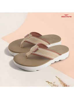 Red Tape - Womens Beige Eva Comfort Flipflops
