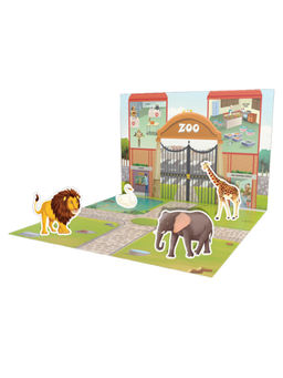 Popcorn Games & Puzzles - Hobby Zoo - Little Explorer's Box of Fun &Learning