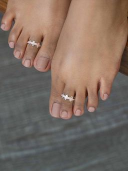 Shaya by CaratLane - Dilli Wali Girlfriend Toe Rings In 925 Silver