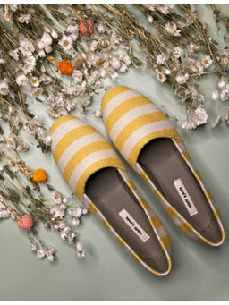 Misfit Panda - Yellow Stripes Vegan Juju Espadrilles