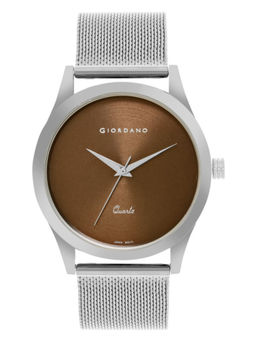 Giordano - Men Analog Metal Strap 3 Hands Mechanism Wrist Watch - Brown (GZ-50111-11) (M)