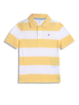 Tommy Hilfiger - Boys Yellow Colour Polo T-Shirt