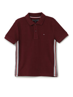 Tommy Hilfiger - Boys Maroon Colour Polo T-Shirt