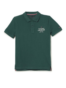 Tommy Hilfiger - Boys Green Colour Polo T-Shirt