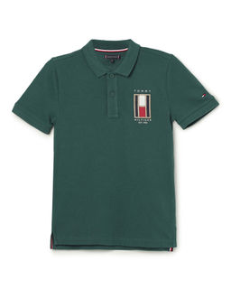 Tommy Hilfiger - Boys Green Colour Polo T-Shirt