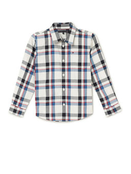 Tommy Hilfiger - Boys White Checks Shirt