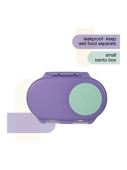 b.box - Purple Leakproof 2 Section Compact Snack box (12-18 Months)