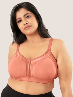 Nykd by Nykaa - Everyday Cotton M-Frame Bounce Control Non-Padded Non-Wired Bra NYB101 Clay