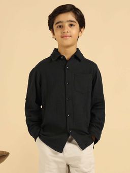 Bugandbees - Solid Black Boys Shirt