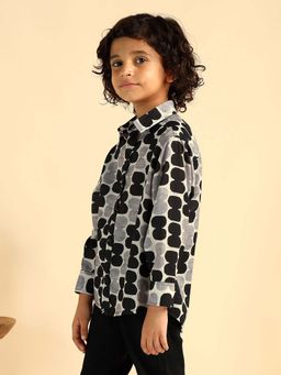 Bugandbees - Polka Printed Cotton Shirt For Boys