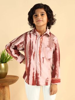 Bugandbees - Brown Tie & Dye Casual Shirt