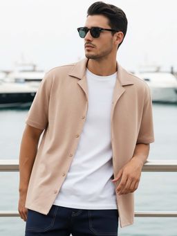 Bewakoof - Men's Brown Oversized Shirt