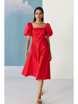 Ancestry - Red Flared Dress