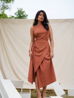 MEGASA - Rust Terecotta Drift Skirt