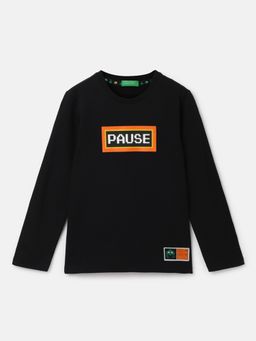 United Colors of Benetton - Regular Fit Round Neck Printed Pattern T-Shirt