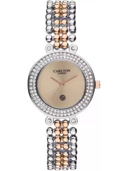 Carlton London - Analog Watch - Rose Gold