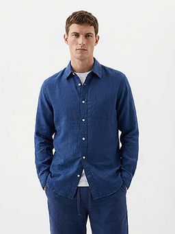 GAP - Men Spread Collar Denim Shirt