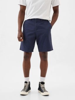GAP - Men Navy Blue Solid Regular Fit Shorts