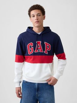 GAP - Men Multi-Color Color-Block Hooded Sweatshirt