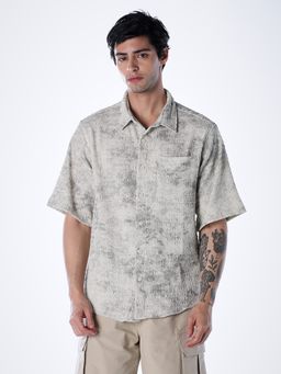 Jack & Jones - Men Regular Fit Grey Shirt