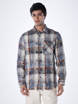 Jack & Jones - Men Regular Fit Blue Shirt