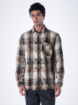Jack & Jones - Men Regular Fit Brown Shirt