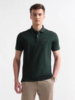 Arrow Sports - Men's Solid Velocity Polo T-shirt - Green