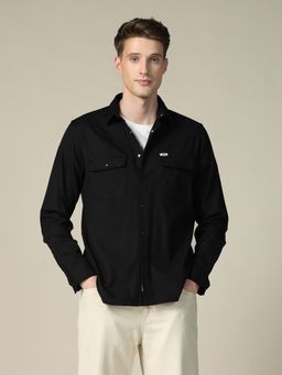 U.S. Polo Assn. Denim Co. - Men's Textured Twill Shacket - Black