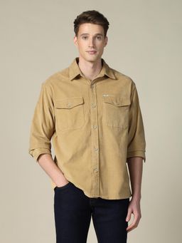 U.S. Polo Assn. Denim Co. - Men's Corduroy Regular Fit Shacket - Brown