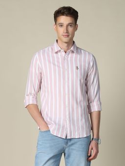 U.S. POLO ASSN. - Men's Tailored Fit Oxford Shirt - Pink