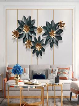 The Art House - Lotus Flowers Wall Decor Metal Wall Art