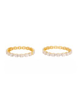 VIVINIA By Vidhi Mehra - Gold Plated Synthetic Stone Womens Bangles