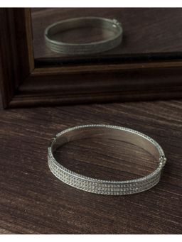 VIVINIA By Vidhi Mehra - Silver Plated Zircon Womens Kada