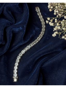 VIVINIA By Vidhi Mehra - Silver Plated Womens Diamond Bracelet