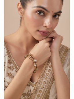 VIVINIA By Vidhi Mehra - Florence Gold Plated Womens Kundan Polki Bangles