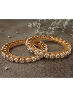 VIVINIA By Vidhi Mehra - Gold Plated Womens Kundan Polki Bangles