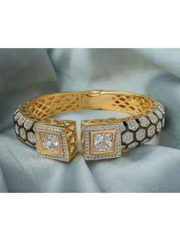VIVINIA By Vidhi Mehra - Florence Gold Plated White Womens Kada
