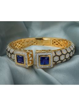 VIVINIA By Vidhi Mehra - Florence Gold Plated Blue Womens Kada