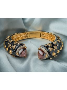 VIVINIA By Vidhi Mehra - Florence Gold Plated Red Womens Kada