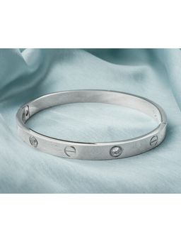 VIVINIA By Vidhi Mehra - Florence Silver Plated Womens Kada