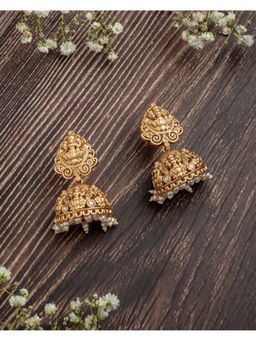 VIVINIA By Vidhi Mehra - Isvaraah 2.0 Gold Plated Womens Jhumka Earrings