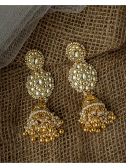 VIVINIA By Vidhi Mehra - Gold Plated Womens Kundan Polki Earrings
