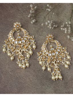 VIVINIA By Vidhi Mehra - Gold Plated Womens Kundan Polki Earrings