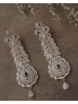 VIVINIA By Vidhi Mehra - Florence Gold Plated Blue Womens Dangle Earrings