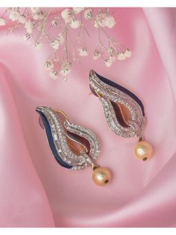 VIVINIA By Vidhi Mehra - Silver Plated Blue Womens Drop Earrings