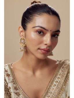 VIVINIA By Vidhi Mehra - Saadgi Gold Plated Womens Kundan Polki Dangler Earrings